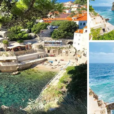 Mediteran With Garden Next To Beach And Old Town Dubrovnik Exterior photo